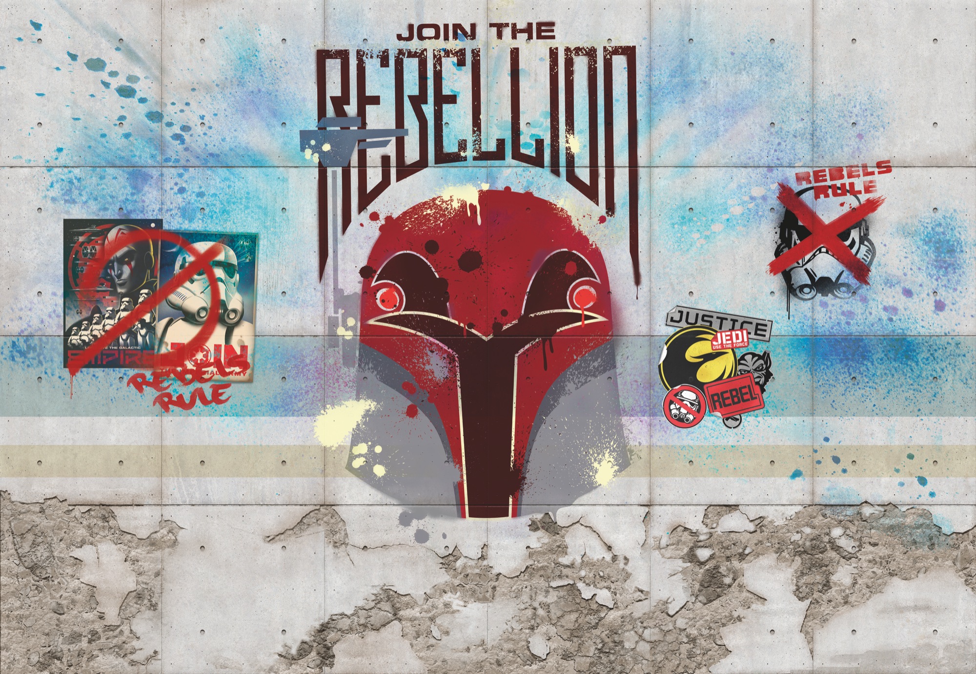 Star Wars Fototapete "Star Wars Rebels Wall"