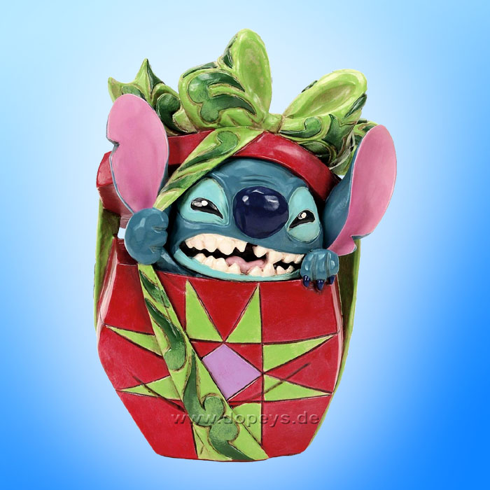 Disney Traditions - Stitch Tearing Christmas Present (Holiday Mischief) figurine by Jim Shore 6016884