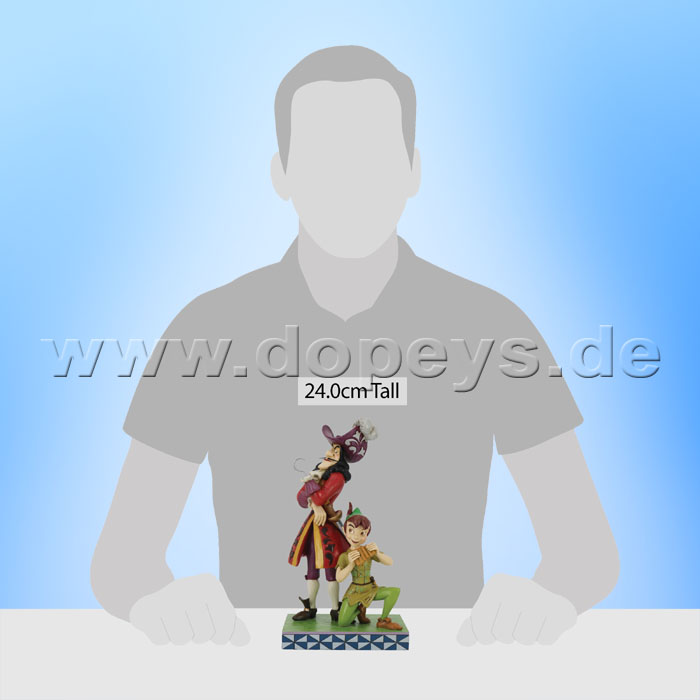 Disney Traditions Figur - Peter Pan & Hook, Gut gegen Böse (Devious and Daring) von Jim Shore 6011928