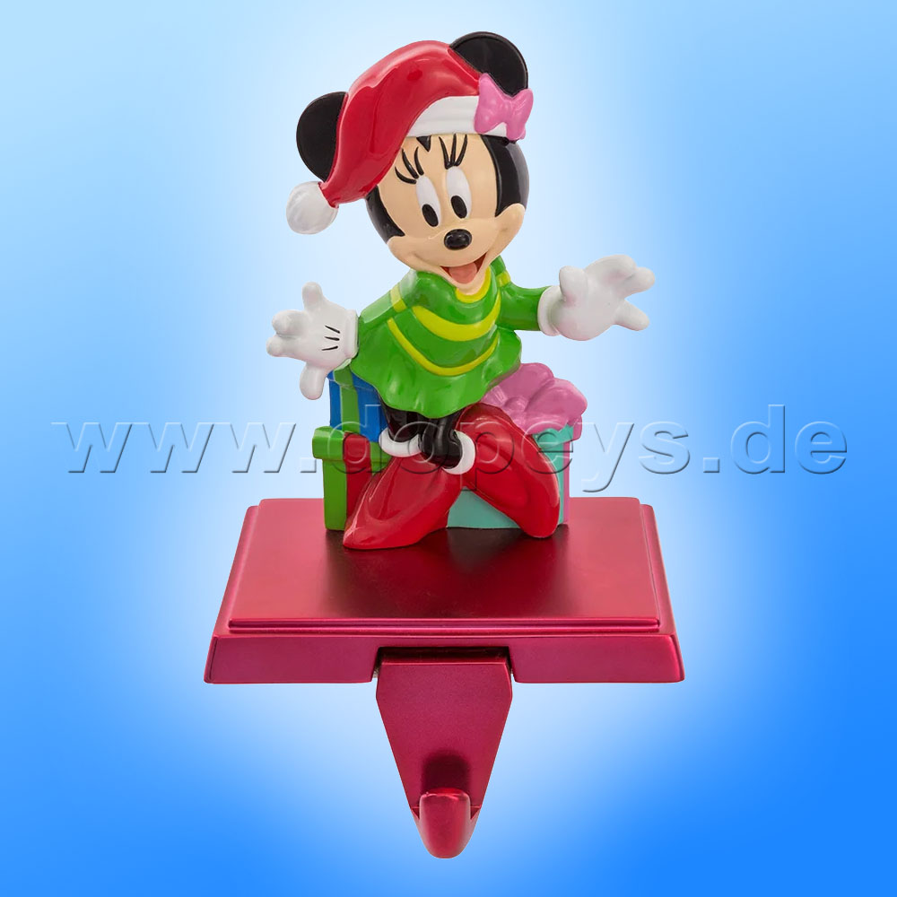 Kurt S. Adler - Disney Christmas Stocking Hanger "Minnie Mouse" With Retractable Hook DN5162