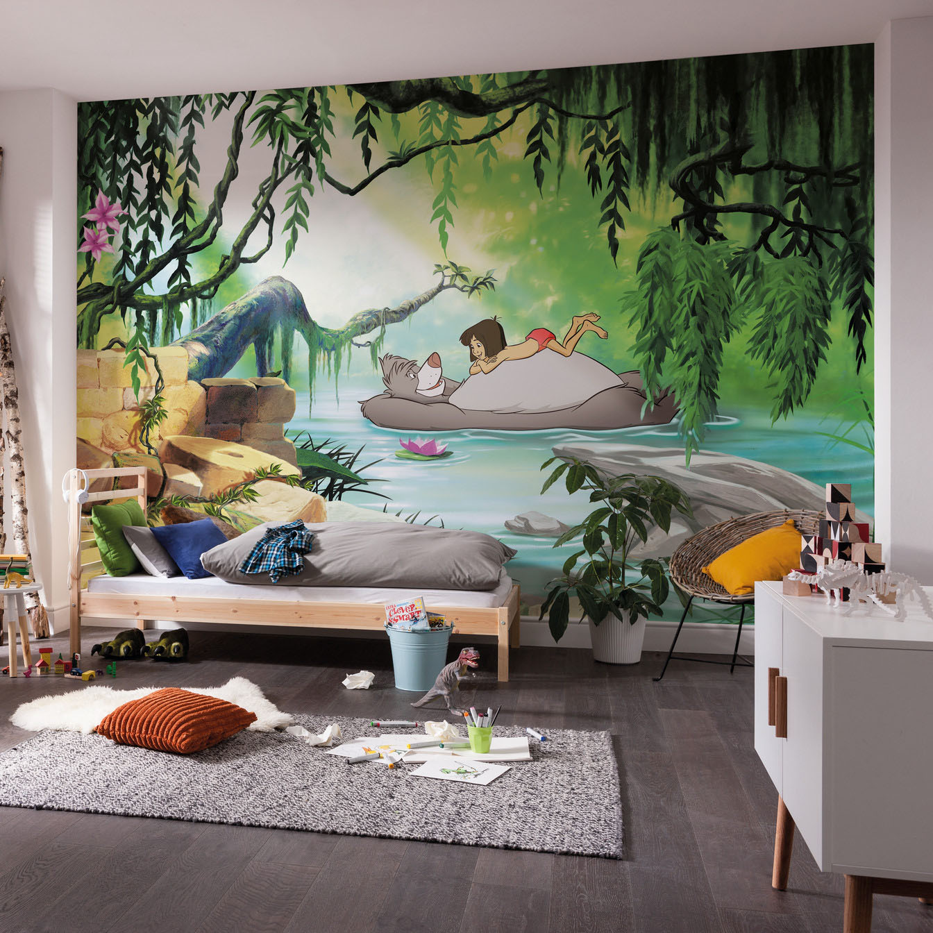 Disney Fototapete Das Dschungelbuch "Jungle book Swimming With Baloo"