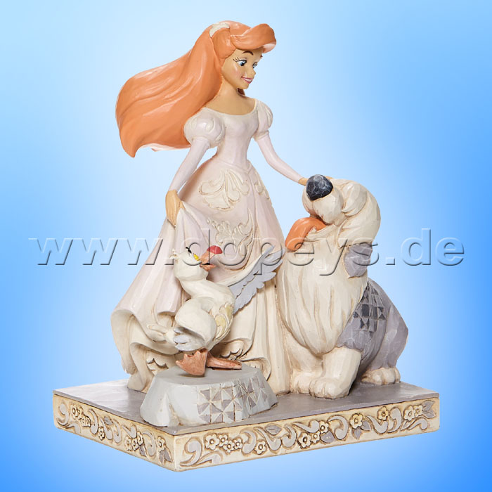 Disney Traditions - Spirited Siren (Arielle mit Max & Scuttle White Woodland) von Jim Shore 6008066
