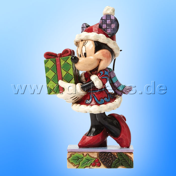 Disney Traditions / Jim Shore figurine from Enesco "Holiday Gift for You (Minnie Mouse Figurine)" 4046015.