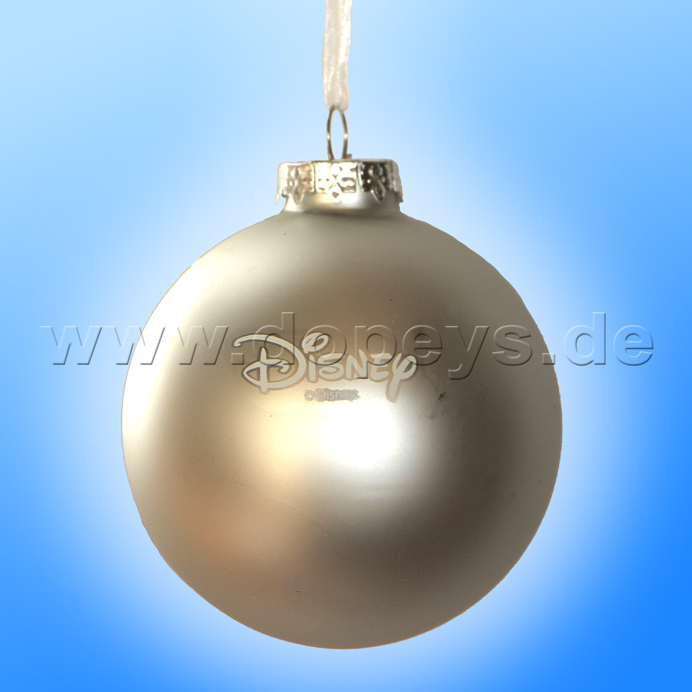 Kurt S. Adler - Disney Die Eiskönigin "Olaf & Elsa's Eiszauber" Weihnachtsbaumkugel / Glaskugel in Silber DN03005-F