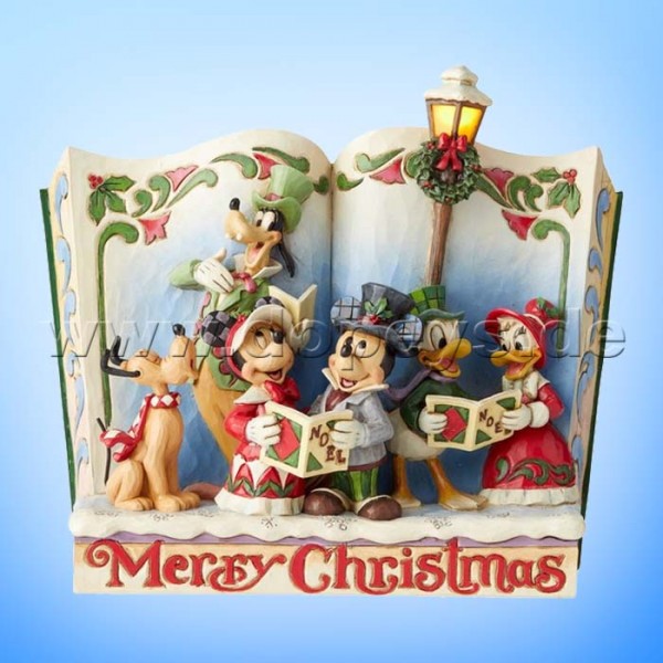 Merry Christmas (Weihnachtssänger Märchenbuch) Figur von Disney Traditions / Jim Shore - Enesco 6002840