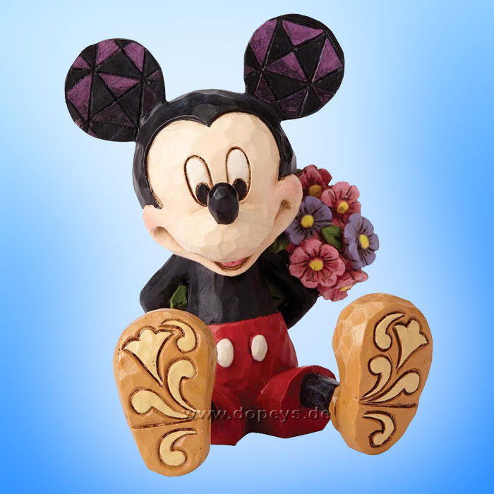 Disney Traditions - Mickey Mouse with Flowers Mini Figurine by Jim Shore  4054284