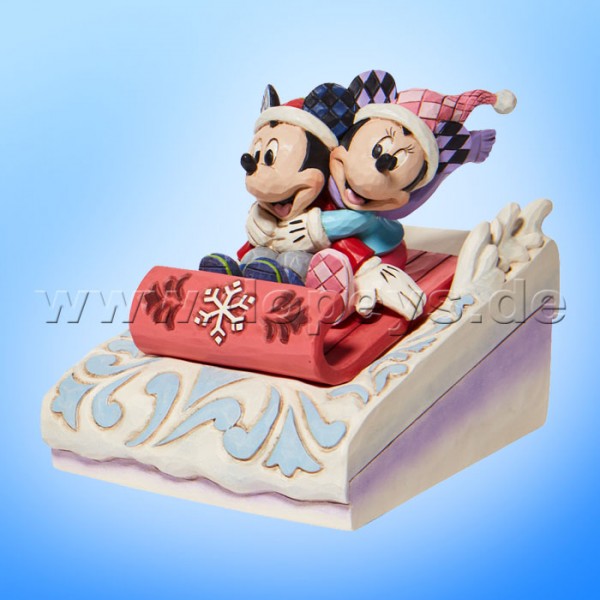 Disney Traditions - Sledding Sweethearts (Mickey & Minnie rodeln) von Jim Shore 6008972