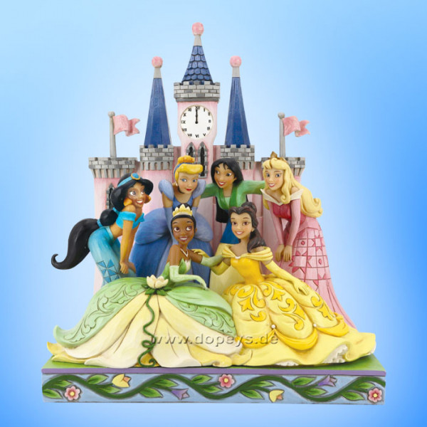 Disney Traditions Figur - Disney Prinzessinnen vorm Schloß (Beautiful and Brave) von Jim Shore 6013075