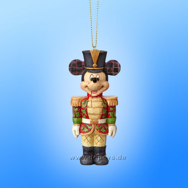 Disney Traditions / Jim Shore Figur von Enesco. "Mickey Maus Nussknacker Ornament Baumanhänger" A29381