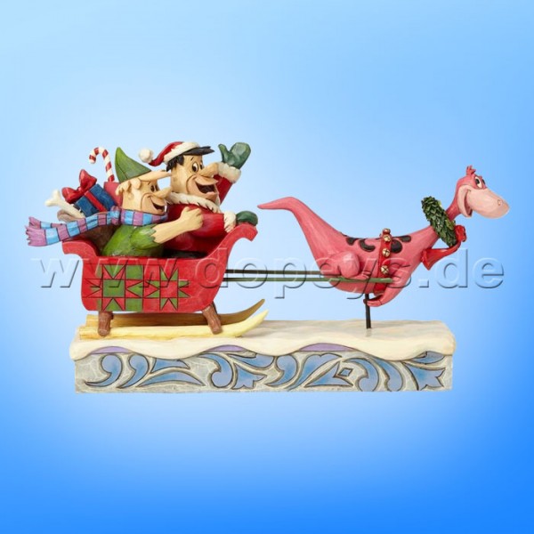 The Flintstones / Jim Shore figurine from Enesco "Christmas in Bedrock (Flintstones Sleigh Ride)" 4058331