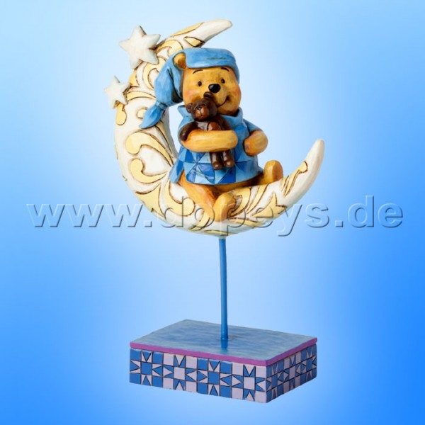 Disney Traditions / Jim Shore Figur von Enesco. "Bedtime Bear (Winnie Puuh auf dem Mond)" 4038499.