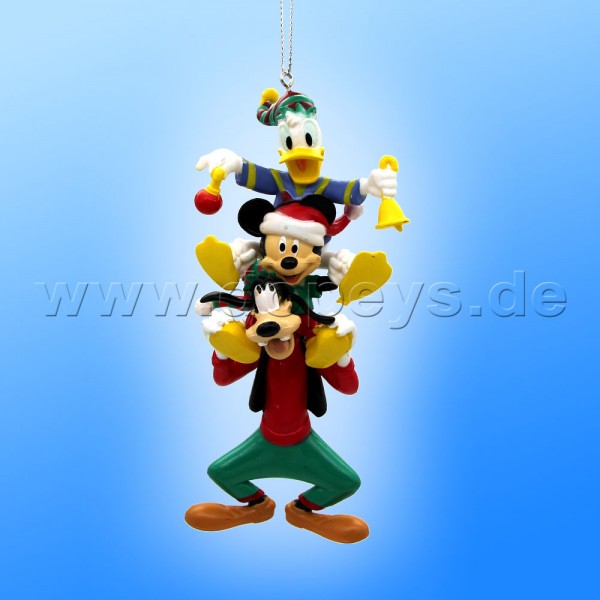 Kurt S. Adler - Disney "Mickey, Donald & Goofy Stapelturm" - Weihnachtsbaumanhänger / Ornament DN37049