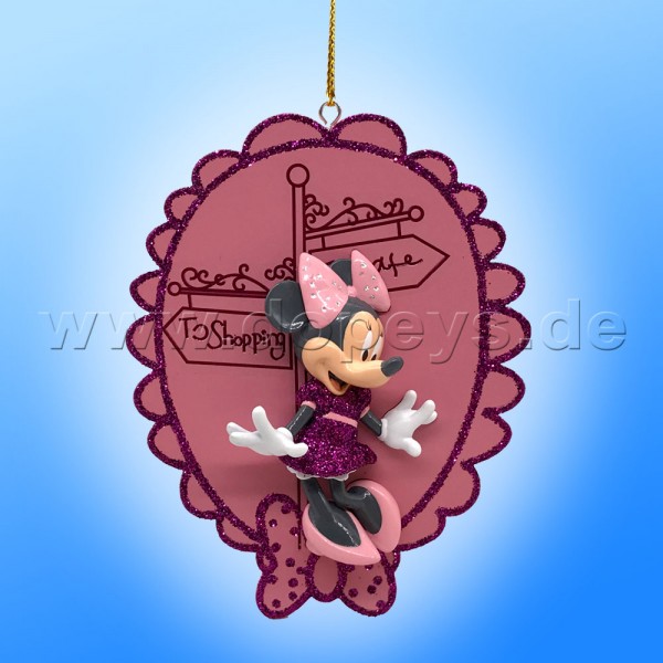 Kurt S. Adler - Disney "Minnie Maus" Burgunderrot 3D-Relief Weihnachtsanhänger / Ornament DN32001