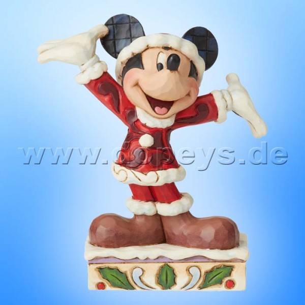 Tis a Splendid Season (Weihnachts-Mickey Maus Personality) Figur von Disney Traditions / Jim Shore - Enesco 6002842