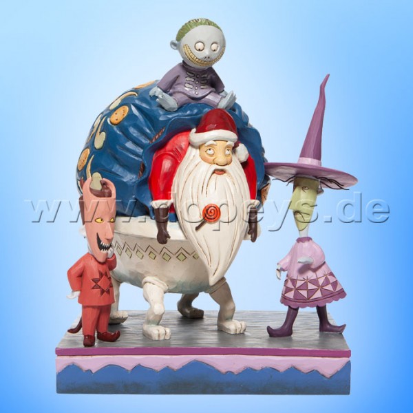 Disney Traditions - Bagged and Delivered (Lock, Shock and Barrel with Santa Claus) figurine by Jim Shore 6007076