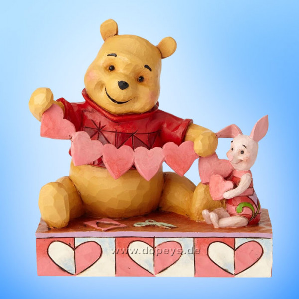 Disney Traditions / Jim Shore Figur von Enesco "Handmade Valentines (Winnie Puuh und Ferkel)" 4059746