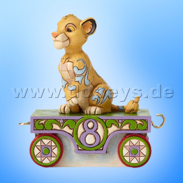 Disney Traditions / Jim Shore Figur von Enesco "Simba - Geburtstagszug Jahr 8" 4055418.