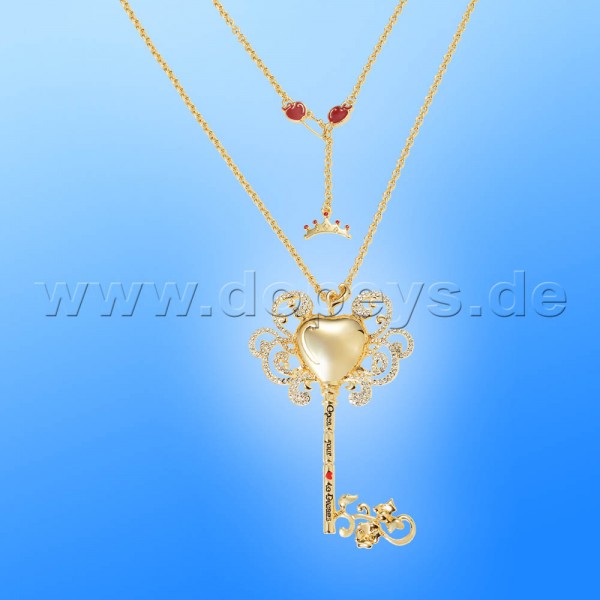 Disney Halskette - Schlüssel (Schneewittchen) in Gold von Couture Kingdom 12100181