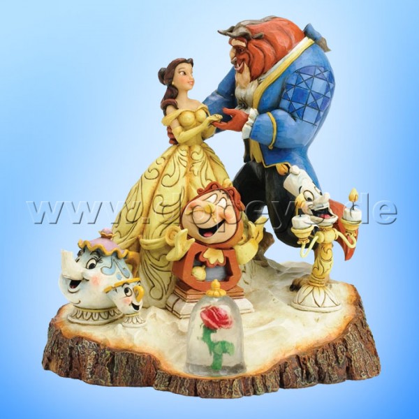 Disney Traditions / Jim Shore Figur von Enesco. "Tale As Old As Time (Die Schöne und das Biest Baumstamm)" 4031487.
