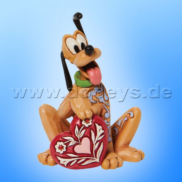 Disney Traditions - Mini Pluto mit Herz Figur von Jim Shore 6010108