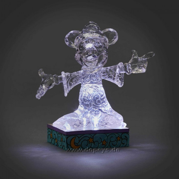 Disney Traditions / Jim Shore Figur von Enesco "Sorcerer Mickey Illuminated (Zauberer Mickey Maus Eis-Skulptur)" 4059926