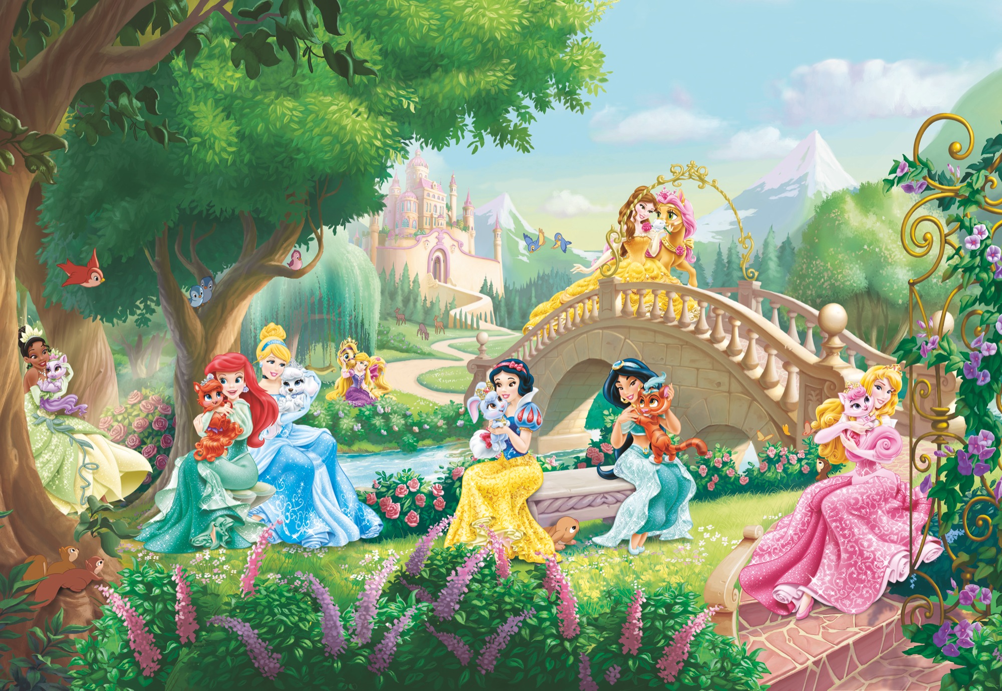 Сады принцессы. Фотообои Komar Disney Princess. Rasch Disney феи 938708. Фотообои "Disney Princess Park". Фотообои "Disney Princess Park" 170.