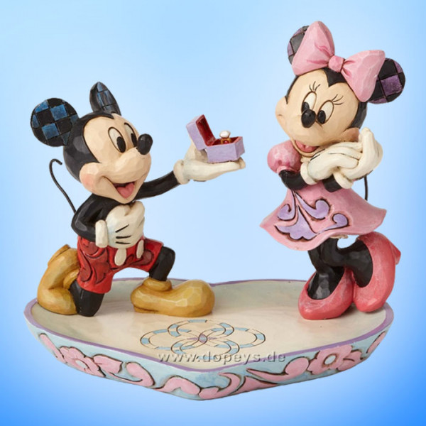 Disney Traditions / Jim Shore Figur von Enesco "A Magical Moment (Mickey macht Minnie einen Heiratsantrag)" 4055436.