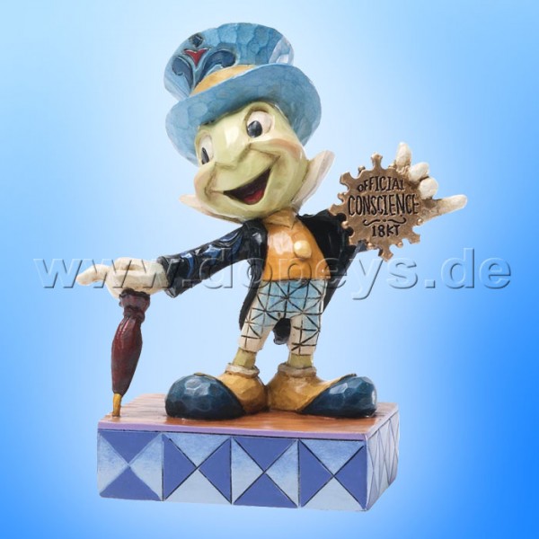 Disney Traditions / Jim Shore Figur von Enesco. "Official Conscience (Jiminy Grille)" 4031474.