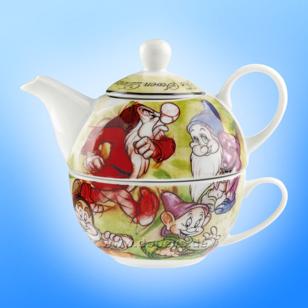 Disney - Tea For One - Set aus Teekanne & Teetasse "Die sieben Zwerge" im italienischen Design 133007