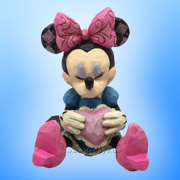 Mini Minnie Maus mit Herz Figur von Disney Traditions / Jim Shore - Enesco 4054285