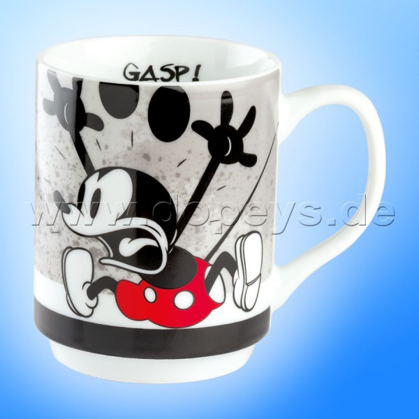 Disney Tasse / Kaffeebecher - Mickey I Am "Grau" stapelbar, im italienischen Design PWM21IAM-1GR, 35cl