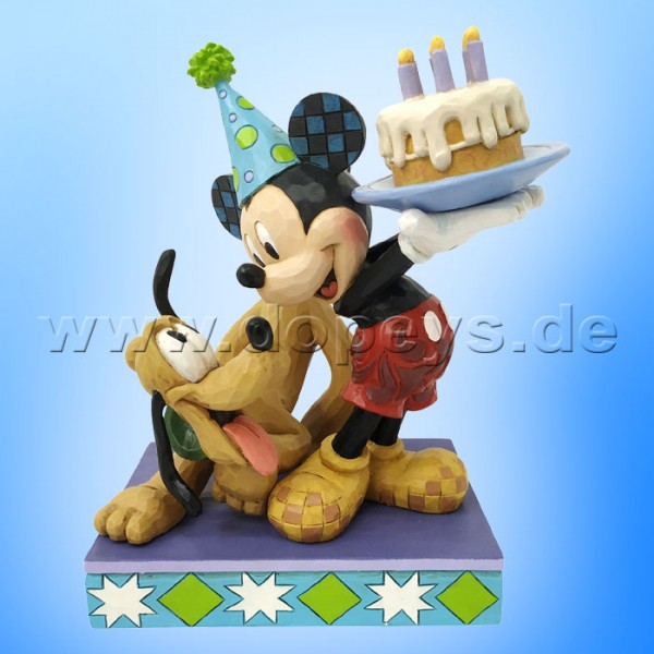 Disney Traditions - Happy Birthday, Pal (Pluto & Mickey feiern Geburtstag) von Jim Shore 6007058