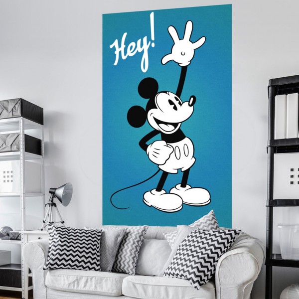 Disney Vlies Fototapete Mickey Maus "Mickey - Hey" 1,20m x 2,00m