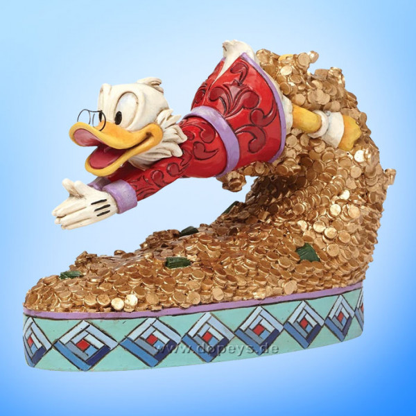 Disney Traditions / Jim Shore Figur von Enesco."Treasure Dive (Dagobert Duck)" 4046055.