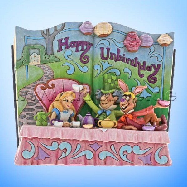 Happy Unbirthday (Alice im Wunderland Tee-Party Märchenbuch) Figur von Disney Traditions / Jim Shore - Enesco 4062257