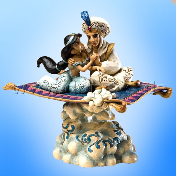 Disney Traditions / Jim Shore Figur von Enesco. "Magic Carpet Ride (Aladdin & Jasmin Spieluhr)" 4020804.