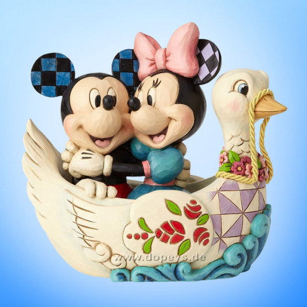 Disney Traditions / Jim Shore Figur von Enesco "Lovebirds (Mickey und Minnie in einem Schwanenboot)" 4059744