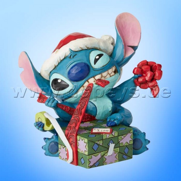 Bad Wrap (Weihnachtsmann Stitch mit Geschenk) Figur von Disney Traditions / Jim Shore - Enesco 6002833