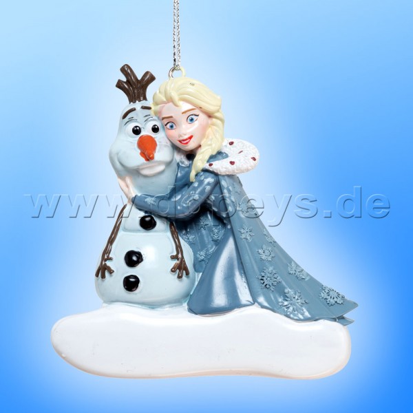 Kurt S. Adler - Disney Die Eiskönigin "Elsa & Olaf" Relief Weihnachtsanhänger / Ornament DN03003-E