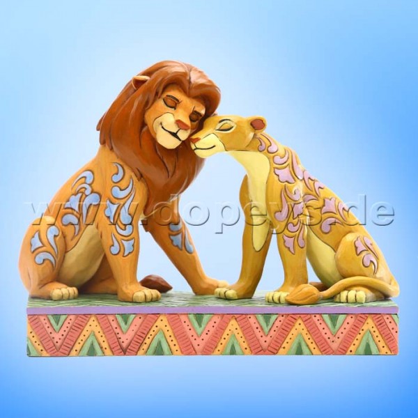 Savannah Sweethearts Simba und Nala kuscheln) Figur von Disney Traditions / Jim Shore - Enesco 6005961