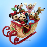 Disney Traditions - Mickey & Friends in Sleigh (A Sleigh Full of Joy) figurine by Jim Shore 6016883 Disney Traditions - Mickey & Friends in Sleigh (A Sleigh Full of Joy) figurine by Jim Shore 6016883
