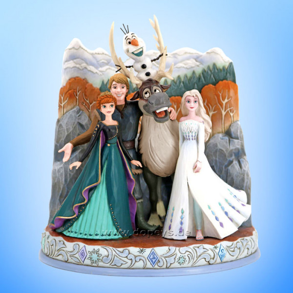 Disney Traditions Figur - Die Eiskönigin 2 Szene (Connected Through Love) von Jim Shore 6013077