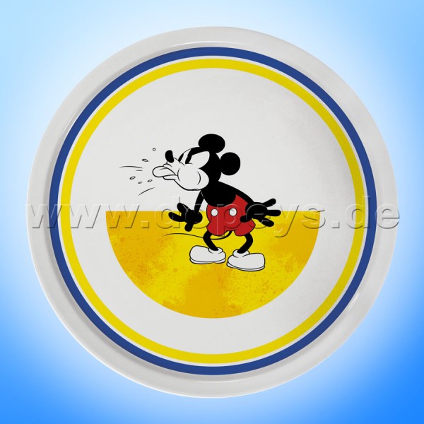 Disney Pizzateller / Servierplatte / Tortenplatte "Gelb" Mickey I Am, im italienischen Design PWM37AM-5G