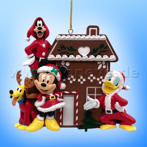 Kurt S. Adler - Disney "House of Disney" Minnie, Donald, Goofy & Pluto Relief Weihnachtsanhänger / Ornament DN37025