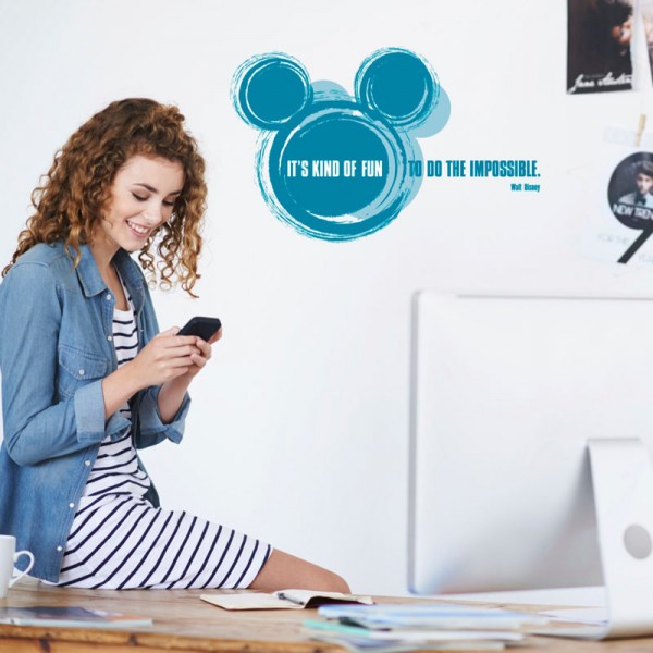 Disney Wandsticker / Wandaufkleber Mickey "It's kind of fun"