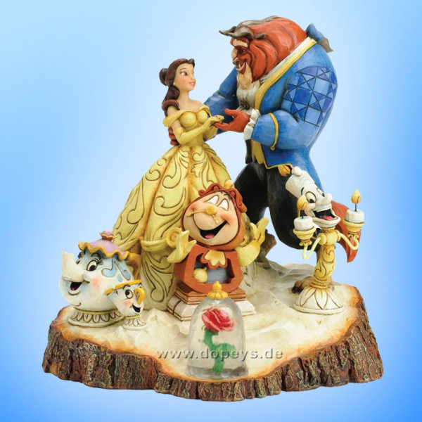 Disney Traditions / Jim Shore figurine from Enesco "Tale as Old as Time (Carved by Heart Beauty & The Beast Figurine)" 4031487.