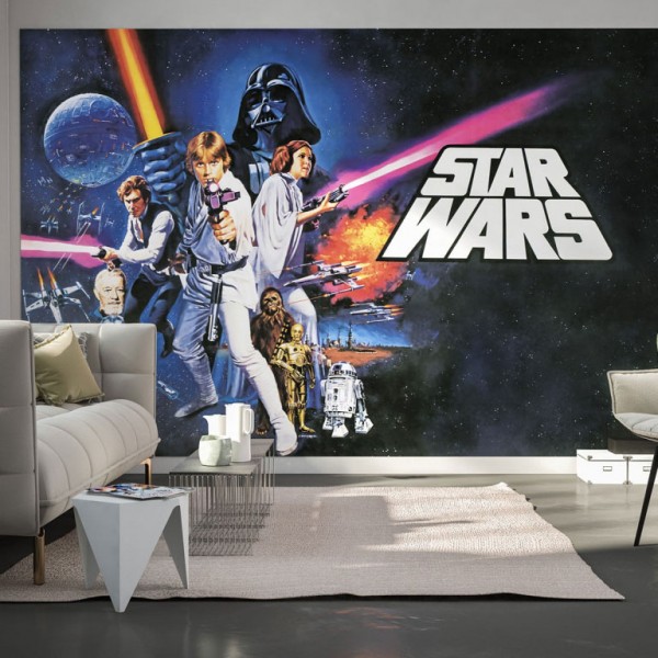 Star Wars Vlies Fototapete "Star Wars Poster Classic 1" 4,00m x 2,50m