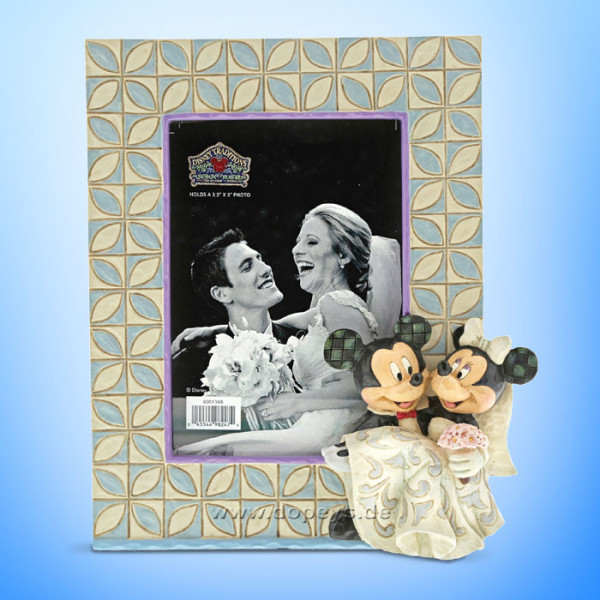 Mickey & Minnie Maus Hochzeits-Bilderrahmen von Disney Traditions / Jim Shore - Enesco 6001368