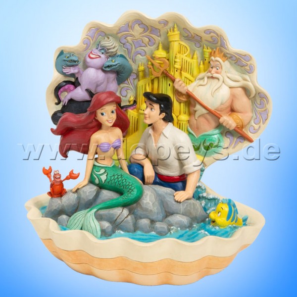 Seashell Scenario (Arielle, die Meerjungfrau Muschel-Szene) Figur von Disney Traditions / Jim Shore - Enesco 6005956