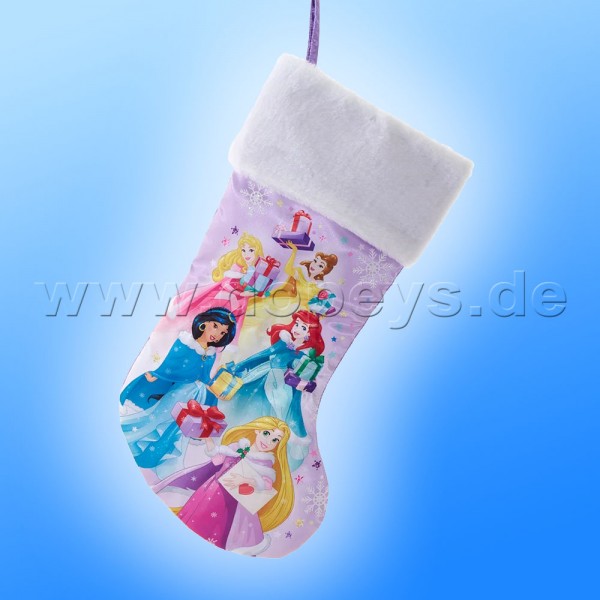 Kurt S. Adler - Disney Weihnachtsstrumpf "Winter-Prinzessinnen mit Geschenken" violett DN7214